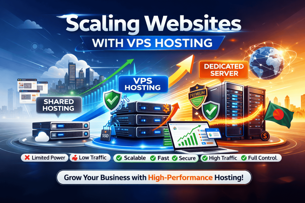 Scaling Websites with VPS Hosting-Strategy for Bangladeshi Businesses